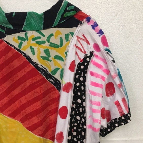 Mona Recycled Fabric Hand-painted Blouse - Picture 6 of 7